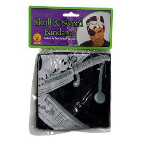 Rubie’s Skull & Sword bandana brand new in packaging never opened or worn!